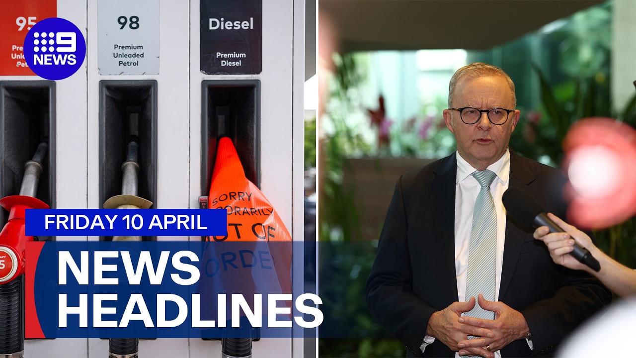 PM in Singapore; Diesel hits record high in NSW | 9 News Australia