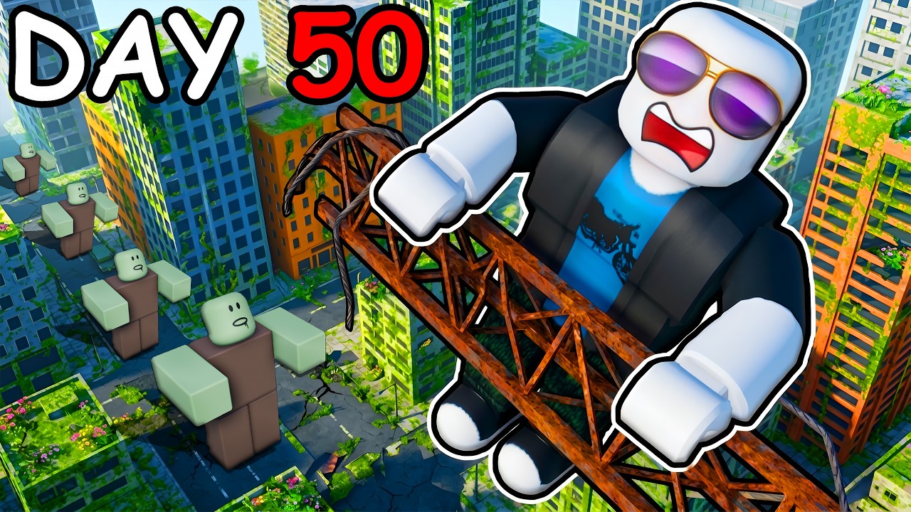 Survive 100 DAYS in a Roblox ZOMBIE APOCALYPSE...