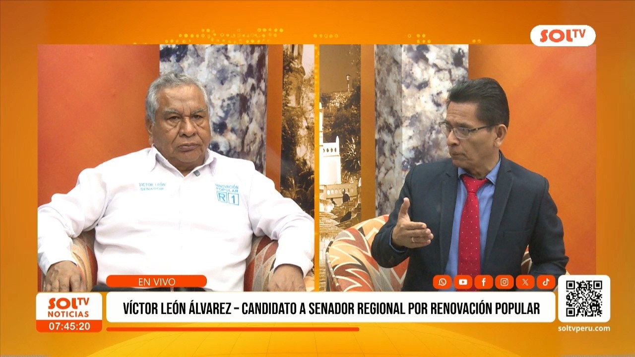 Elecciones 2026: Víctor León Álvarez, candidato a senado por Renovación Popular
