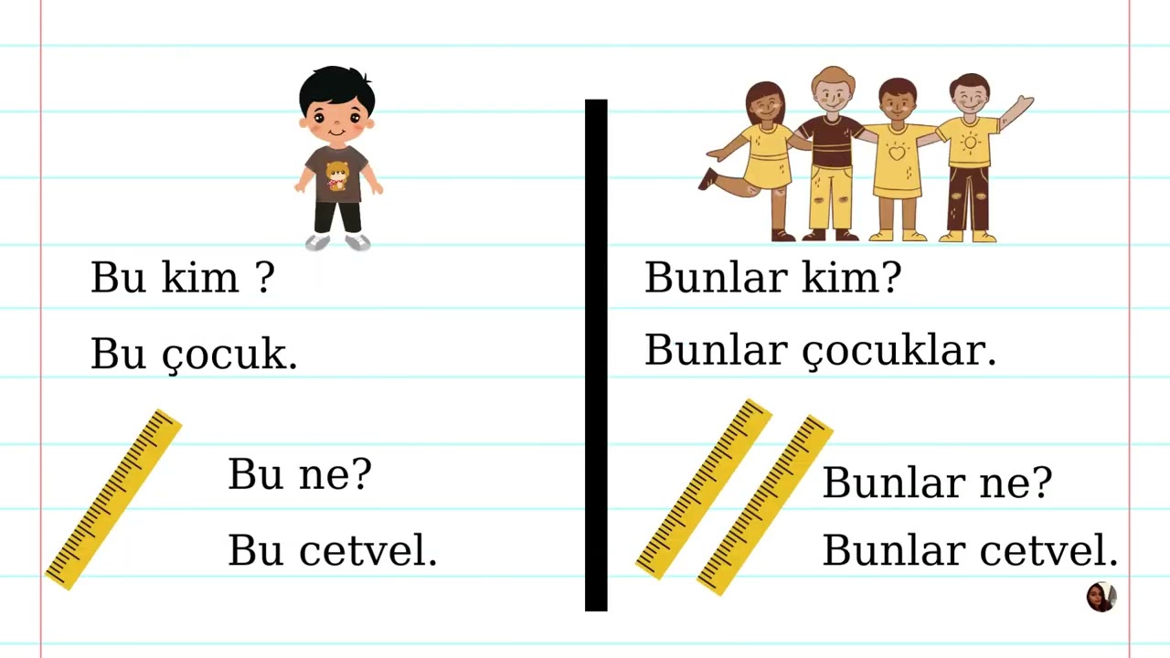 Yabancılar i&ccedil;in T&uuml;rk&ccedil;e - Tekil &Ccedil;oğul / Learn Turkish - Singular Plural