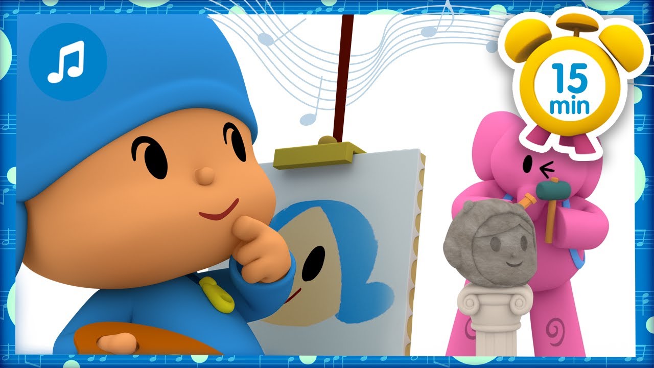 😍 A carinha de Pocoyo + MÚSICA INFANTIL [15 min] Desenhos animados para Crianças - Pocoyo