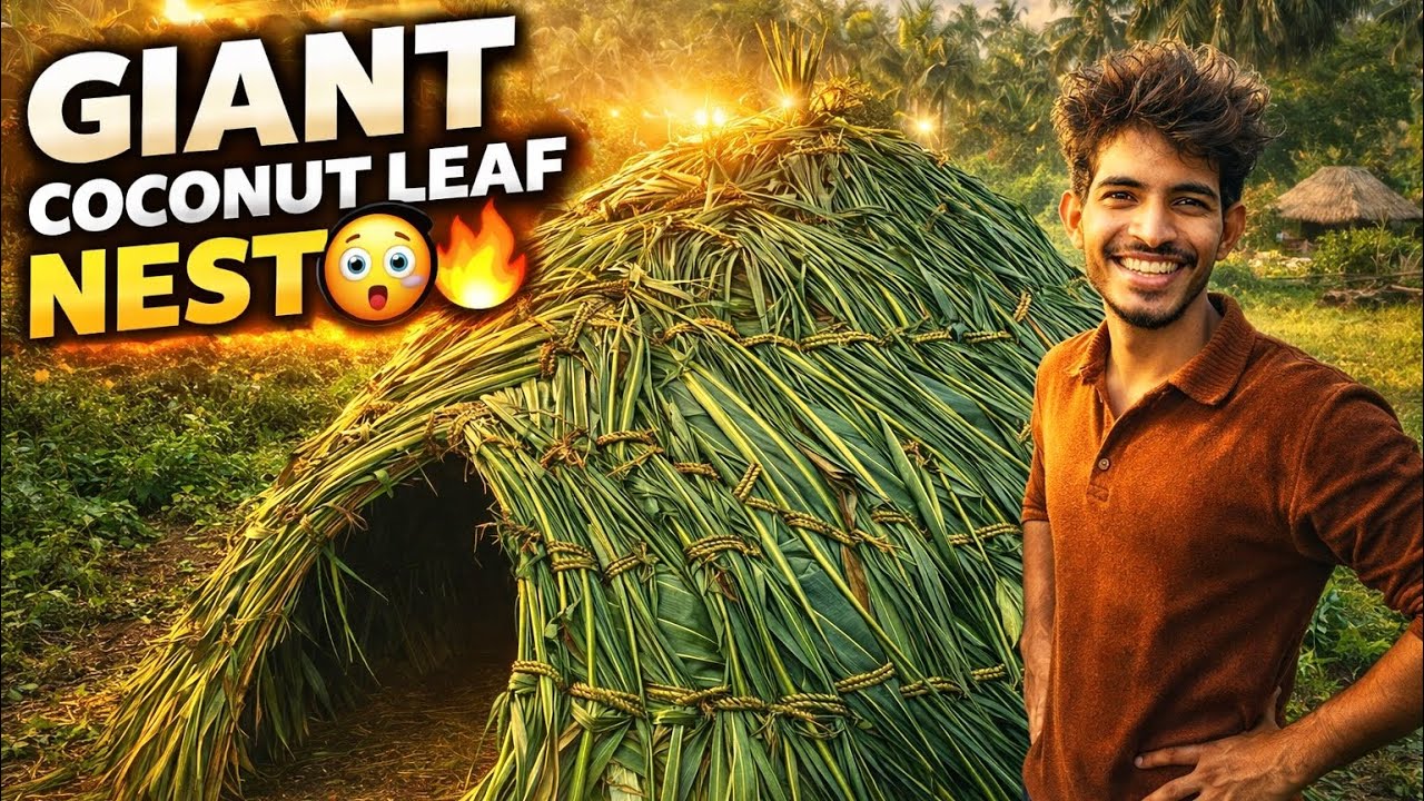 Can Coconut Leaves Build A Strong Shelter?😳