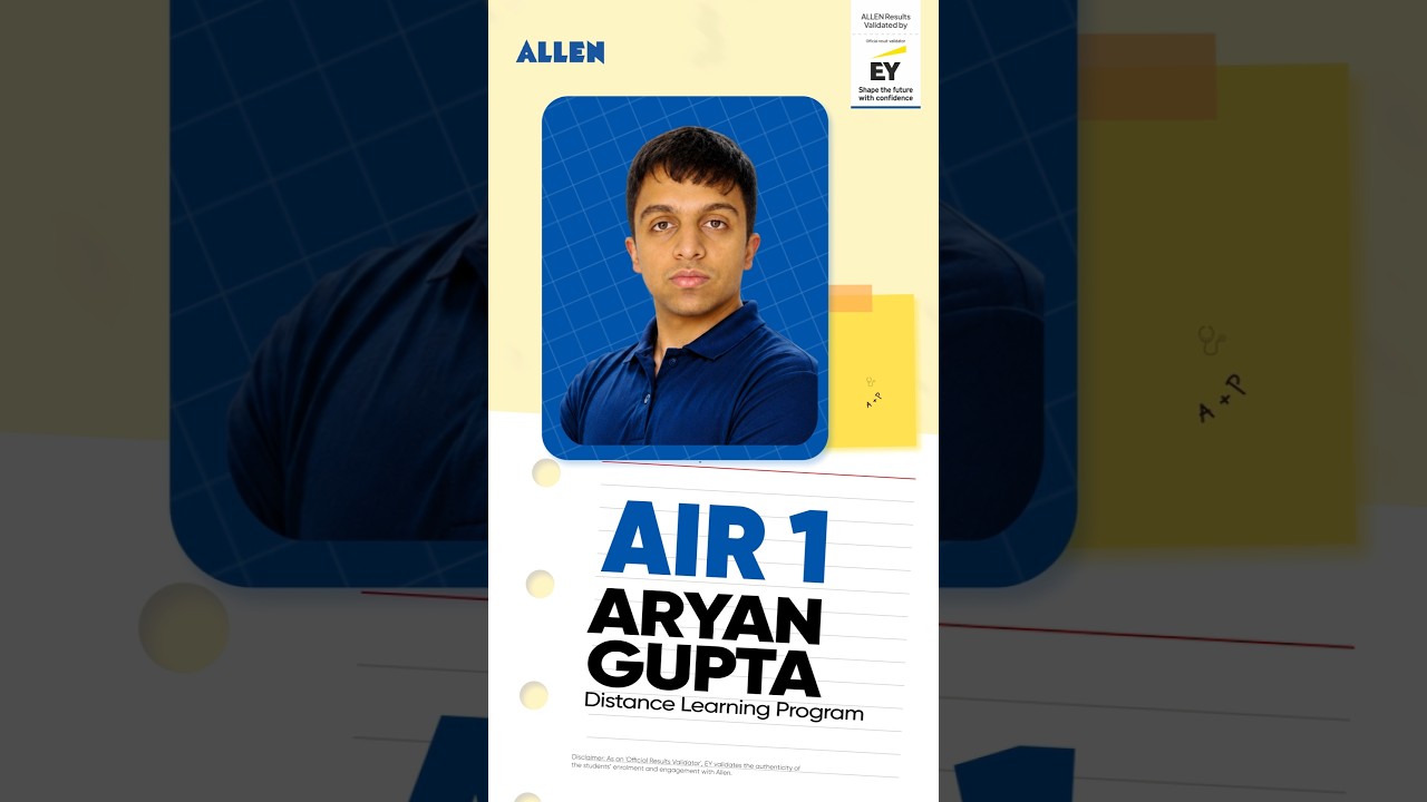 WAIT IS OVER. NEET 2026 AIR-1 IS HERE. 🏆 #shorts