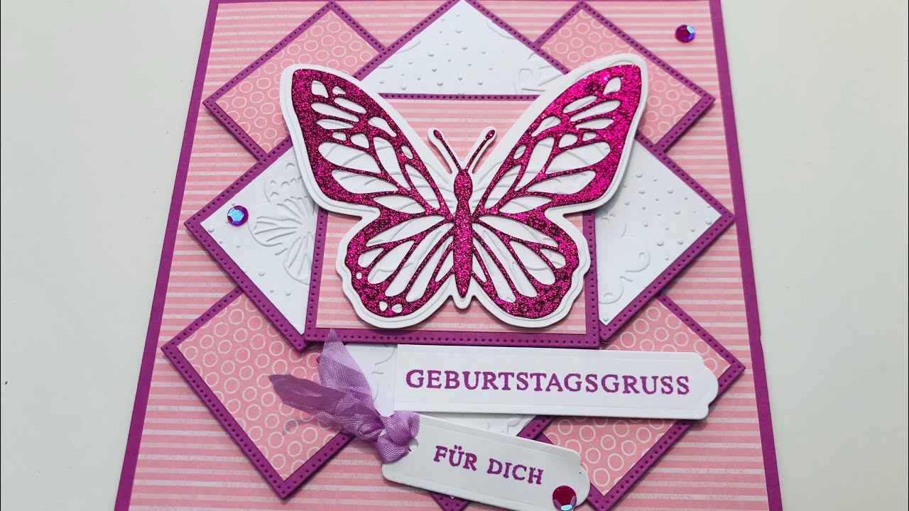 Quadratische Multi Diamond Panel Card mit 