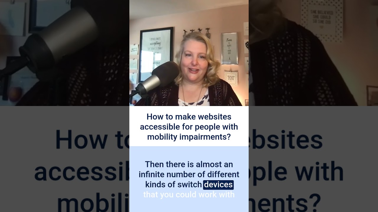 How to make websites accessible for people with mobility impairments? #a11y #accessibility #shorts