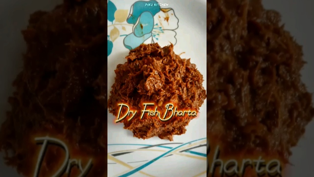 Dry Fish Bharta! 🐟 #asmr #shortvideo #dryfishrecipe #dryfish #pikukitchen
