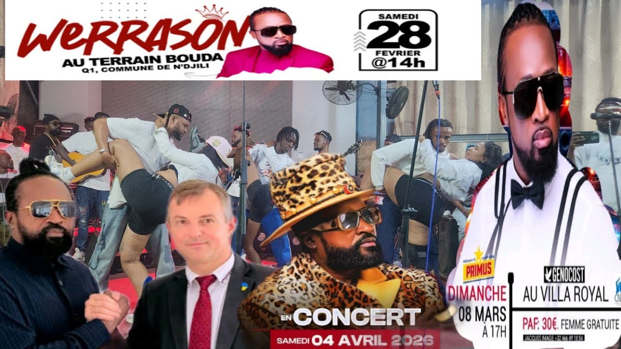WERRASON FRAPPE BA CONTRAT EZOYA KAKA EBELEE TOZALA DÉJÀ PRÊT LELO CONCERT TERRAIN BOUNDA NA NDJILI 