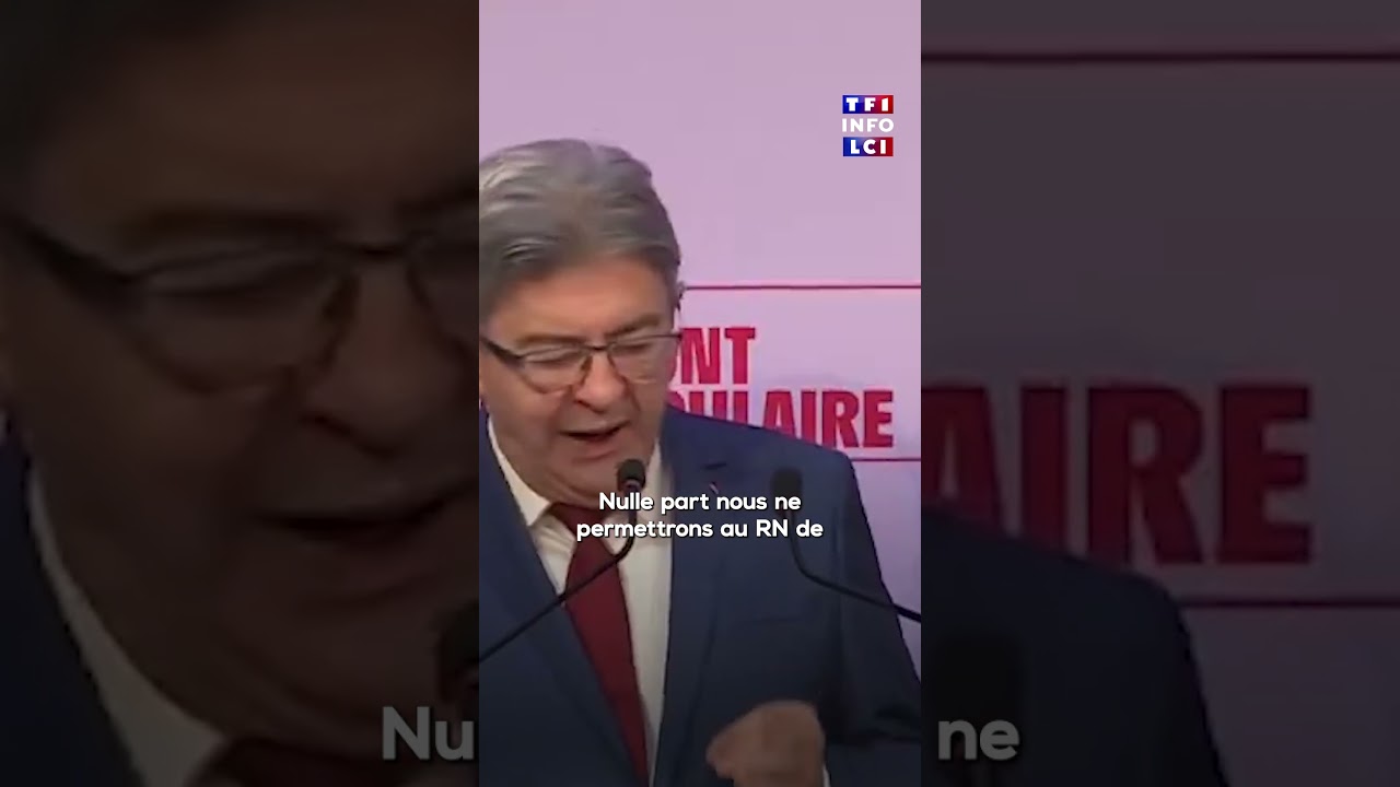 L&eacute;gislatives : Jean-Luc M&eacute;lenchon appelle au d&eacute;sistement d'un candidat NFP en cas de triangulaire