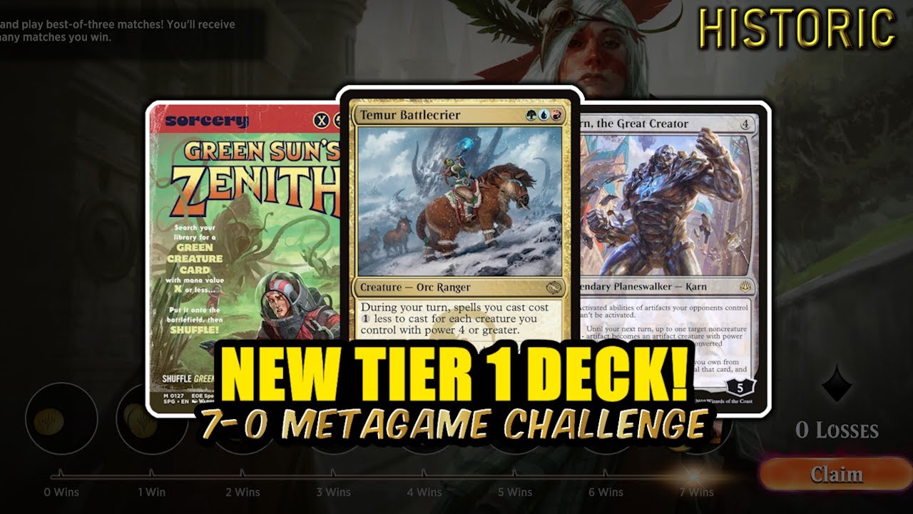New Broken Tier 1 Deck On The Loose! Temur Battlecrier | Historic BO3 | MTG Arena