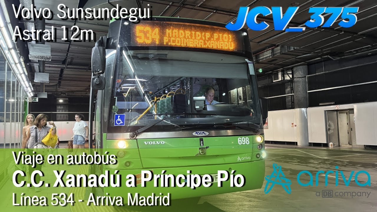 En autobús por Parque Coimbra | Viaje en la línea 534 de Arriva Madrid | JCV_375