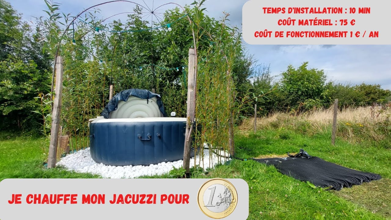 Je chauffe mon jacuzzi pour 1 EURO / AN !!!