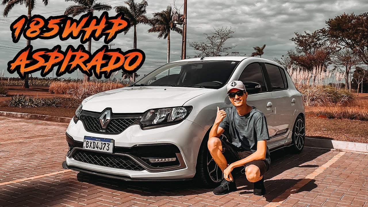 ACELERANDO O SANDERO RS ASPIRADO COM 185WHP - UM DOS CARROS MAIS DIVERTIDOS QUE JÁ DIRIGI?