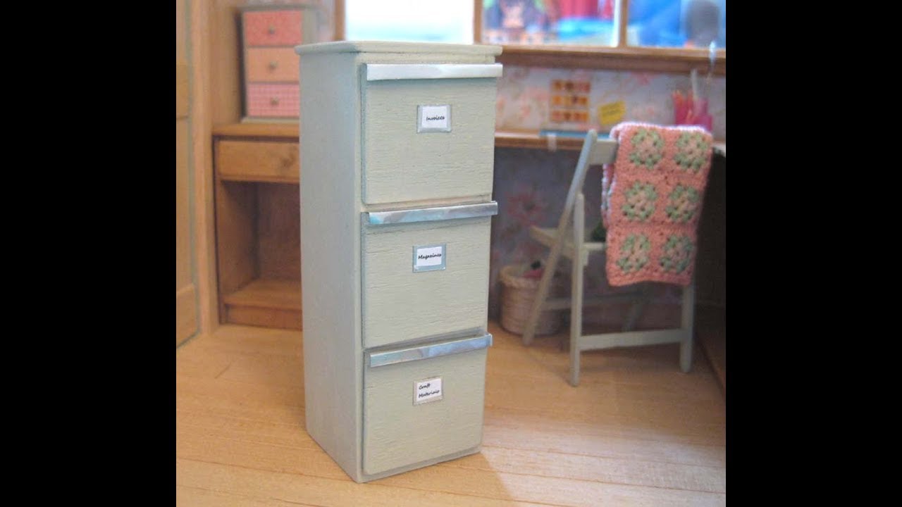 1/12th Scale Craft Shed Tutorial #11 Filing Cabinet