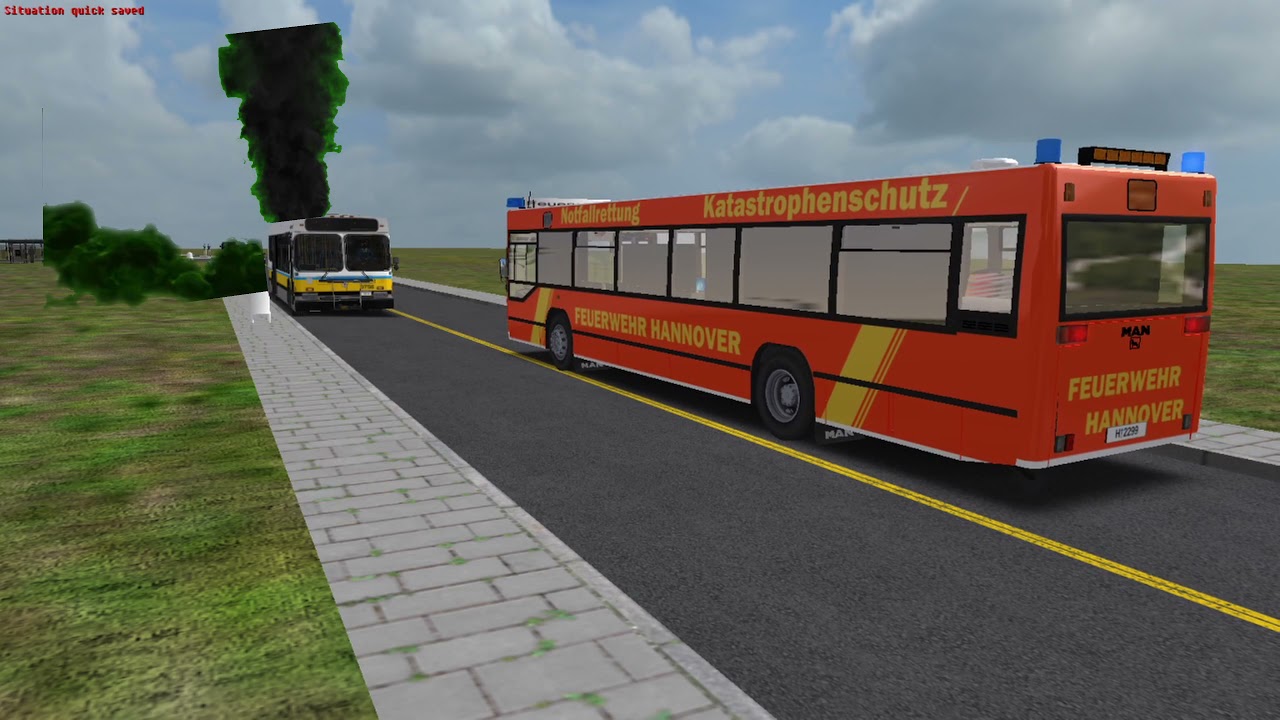 MBTA Bus Catches Fire (OMSI 2 Bus Simulator)