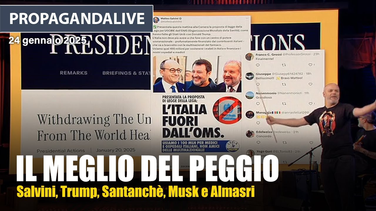 Propagandalive, il meglio del peggio della politica: Salvini, Santanch&eacute; e Trump