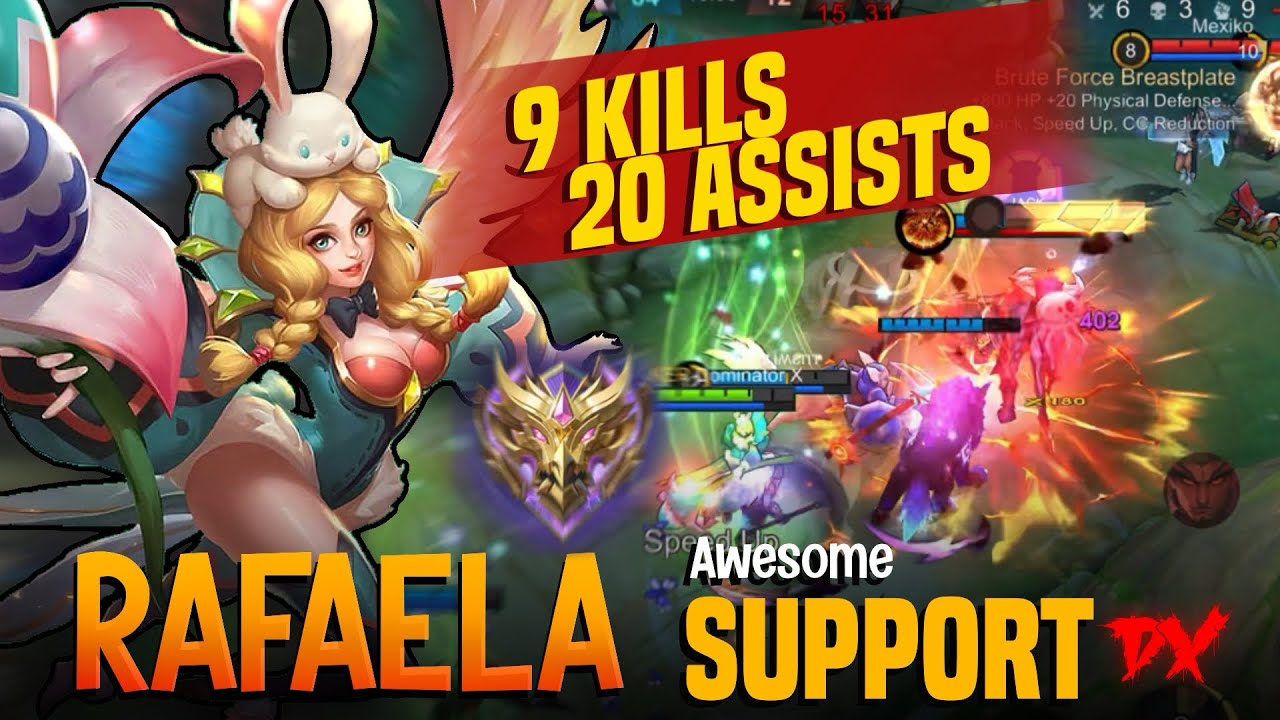 Rafaela best support in moba 5v5 ? 😲  full gameplay 