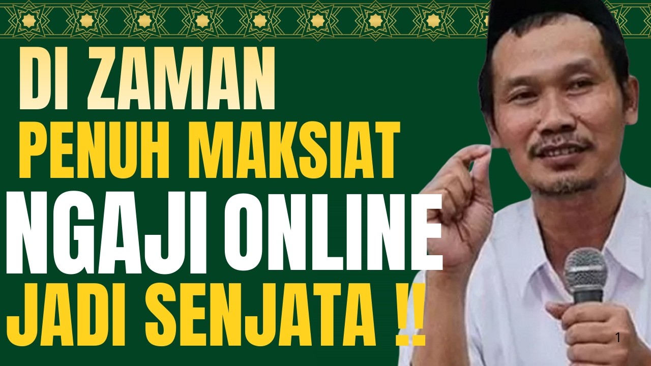 GUS BAHA - DI ZAMAN PENUH MAKSIAT NGAJI JADI SENJATA#terbaru2026