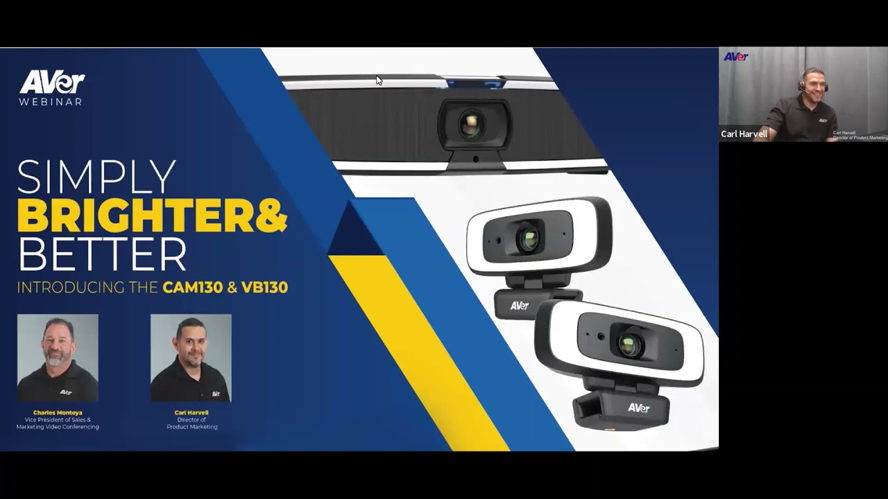 Simply Brighter & Better: Introducing the CAM130 & VB130 Webinar