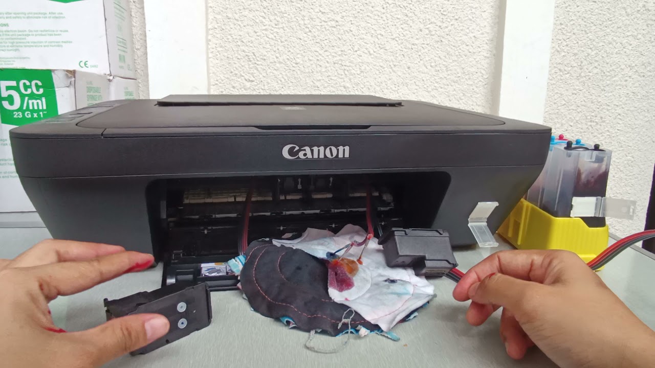 2021 How to fix continous ink tank backflow problem in canon and hp printers :)