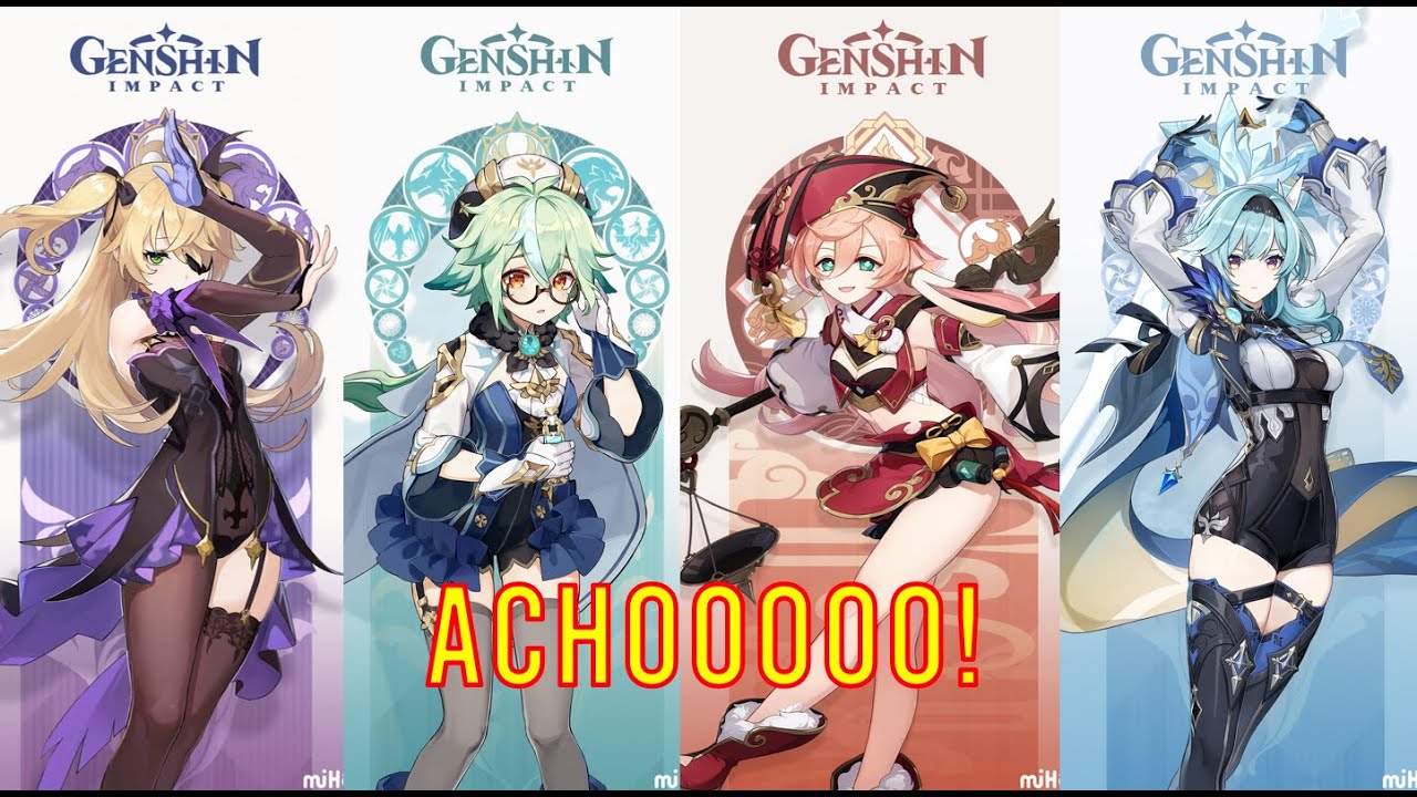 ALL SNEEZES IN GENSHIN IMPACT!