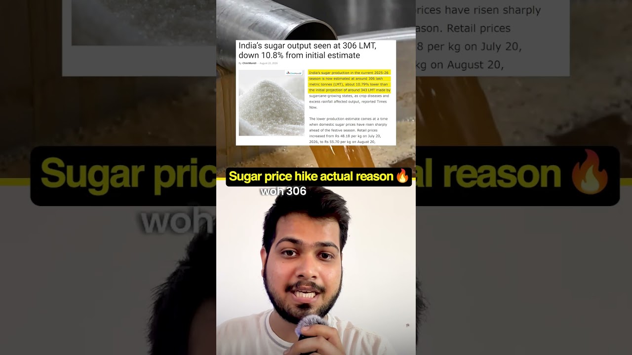 Sugar prices have surged from around ₹48 to ₹75/kg &mdash; but is ethanol really responsible? 🍬📈