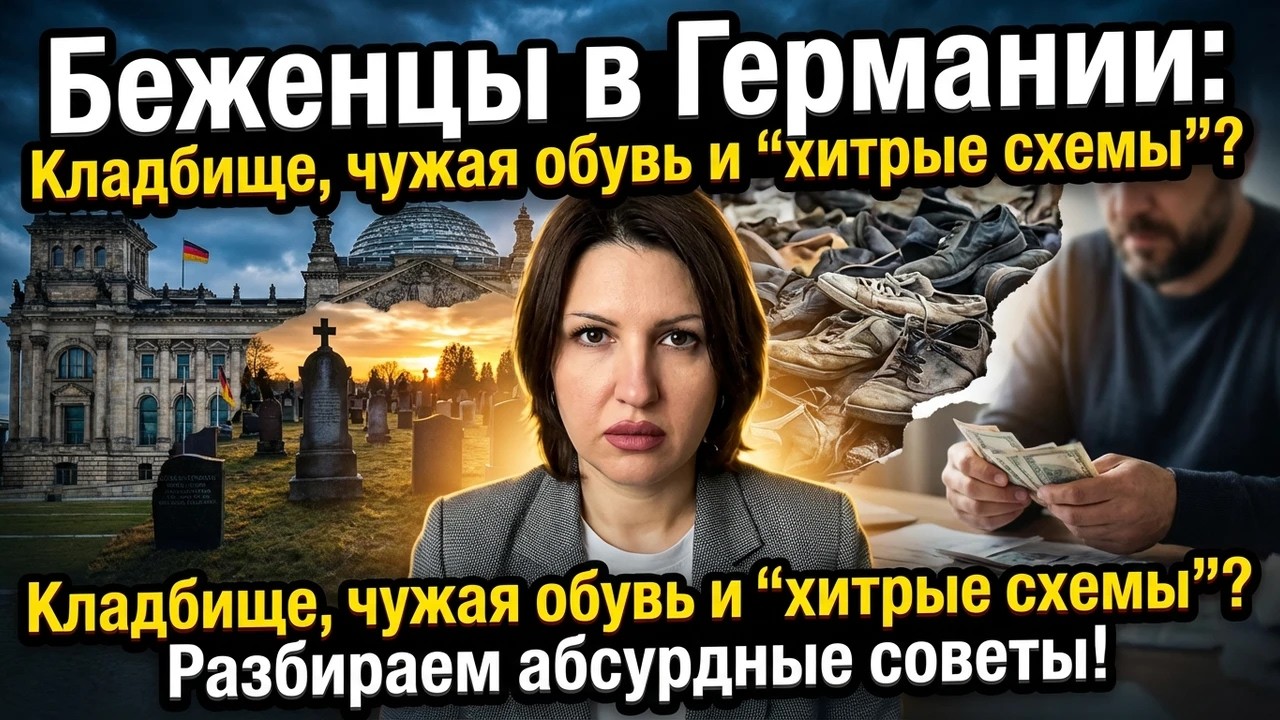 Беженцы в Германии Кладбище, чужая обувь и &ldquo;хитрые схемы&rdquo; Разбираем абсурдные советы!