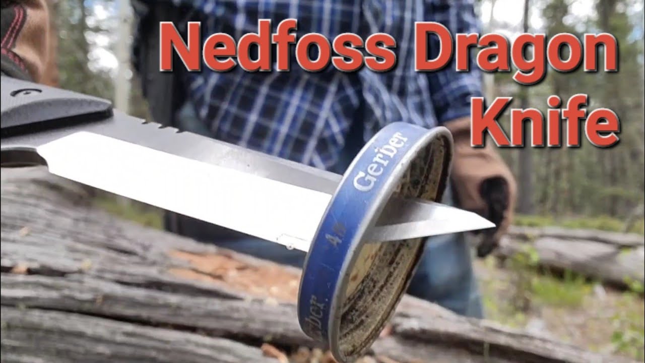 Обзор и тренировка ножа для выживания Nedfoss Dragon Tactical Tanto.