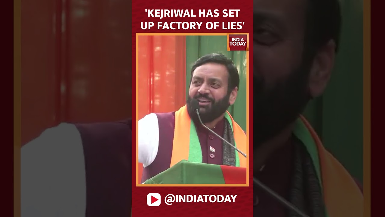 Haryana CM Nayab Singh Saini Attacks Arvind Kejriwal | Delhi Elections 2025 | #shorts #haryanacm