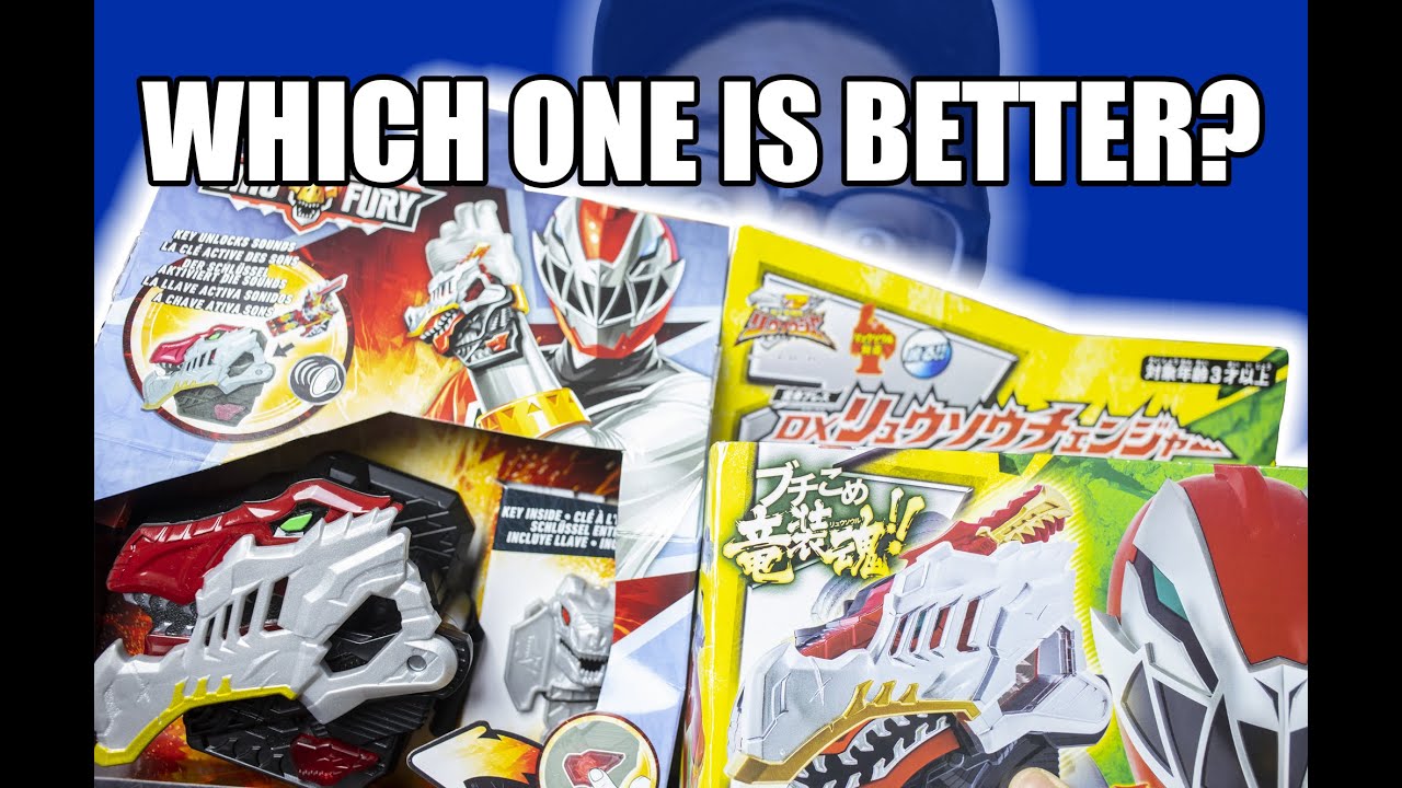 POWER RANGERS Dino Fury Morpher VS Bandai Ryusoul Changer Comparison Unboxing