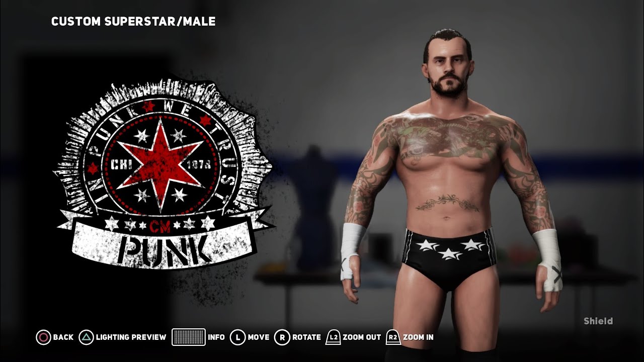 WWE 2K ps4/xbox one CM Punk caw