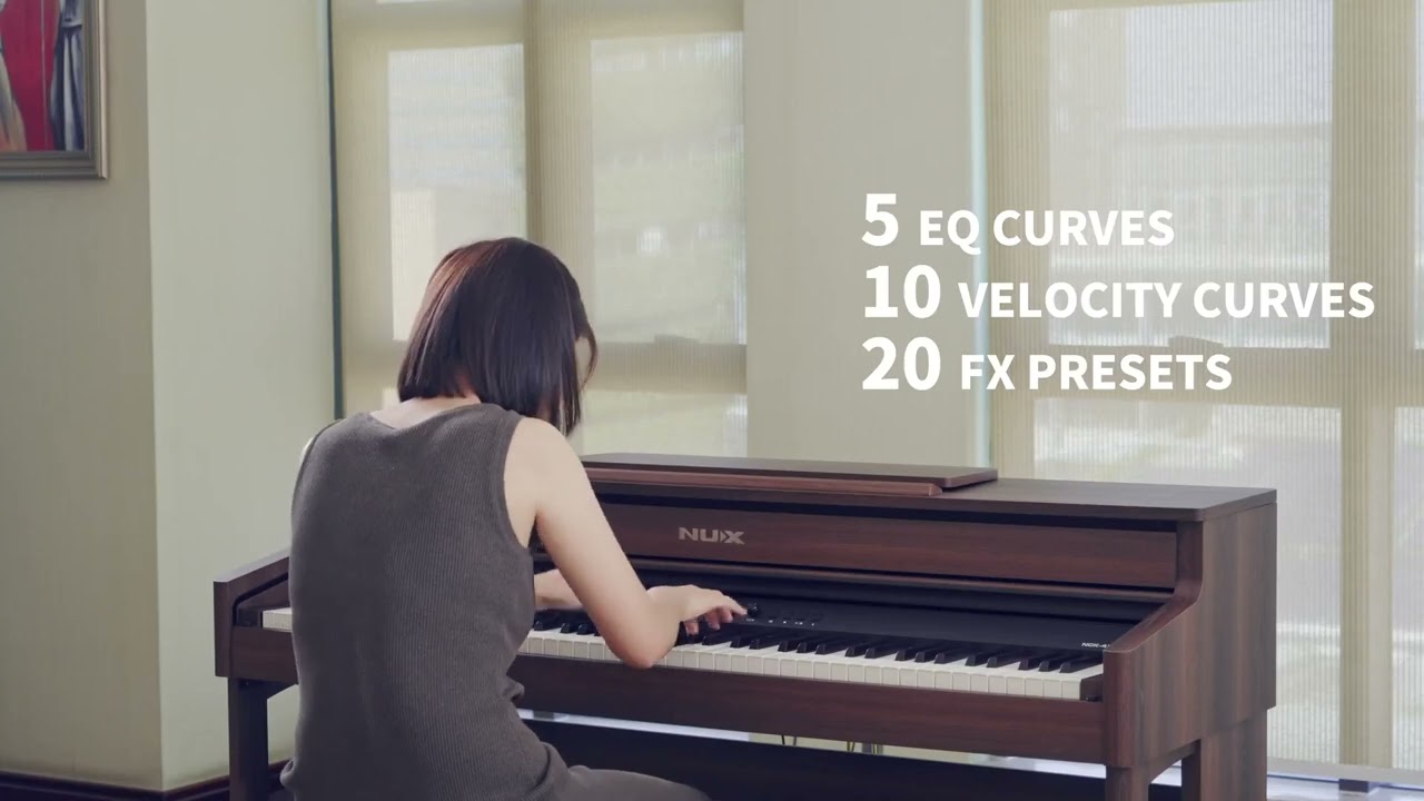 高貴胡桃木色 , 最新音源採樣 NUX NCK 430 Digital Piano 數碼鋼琴登埸 , 旺角門市 , 香港行貨