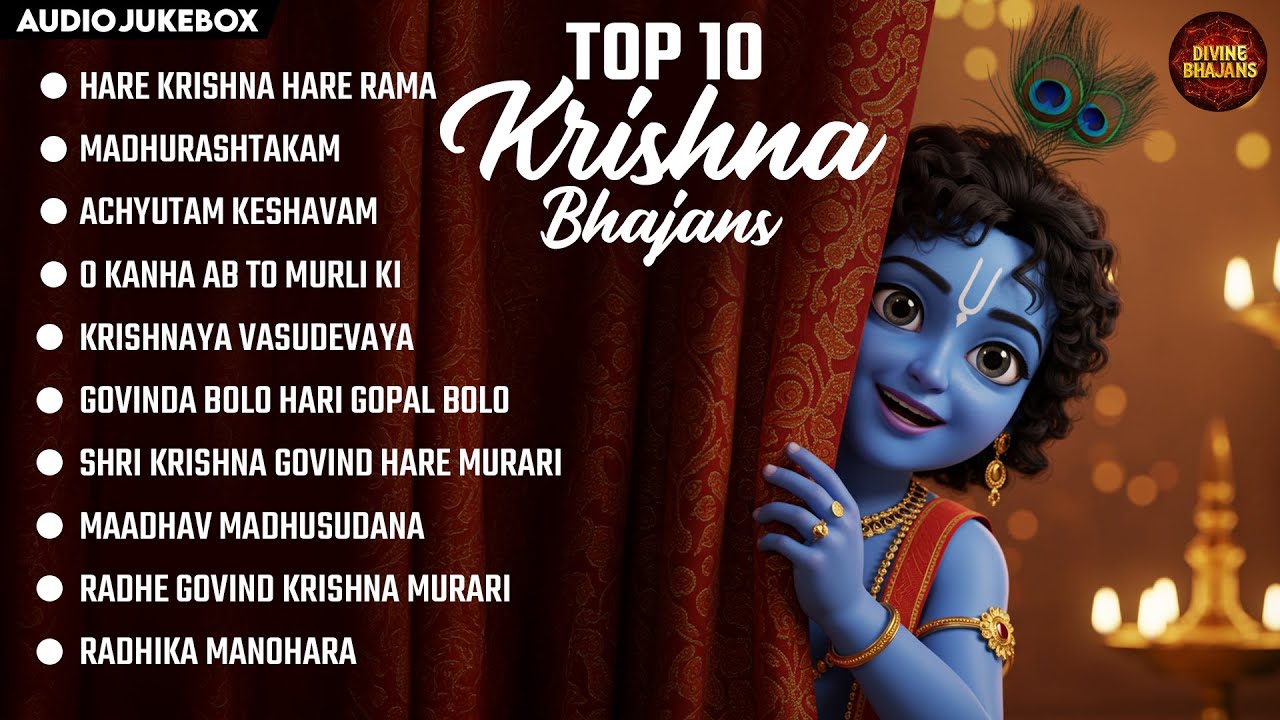 Beautiful Top 10 Krishna Bhajans Morning Devotional Songs and Best Radha Krishna Bhakti Collection
