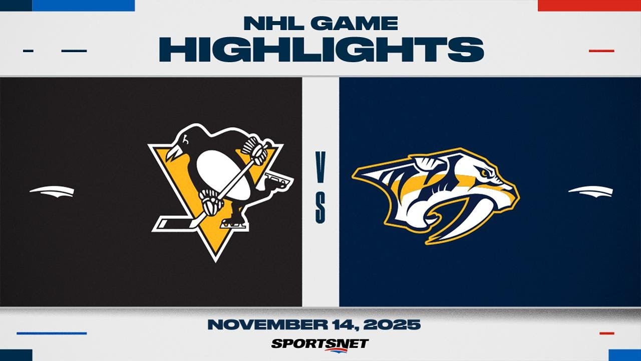 NHL Highlights | Penguins vs. Predators - November 14, 2025