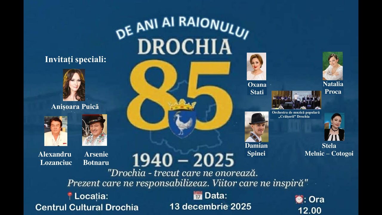 Drochia – 85 de ani de istorie, oameni și emoții