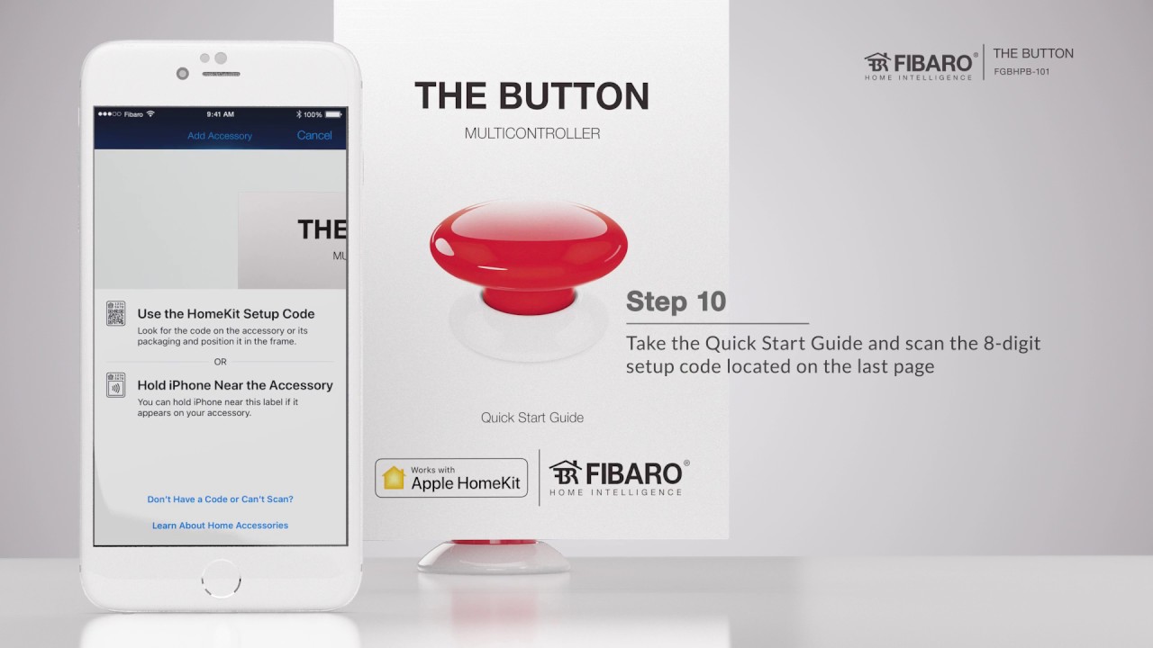 Bezprzewodowy przycisk FIBARO The Button - wersja działająca z Apple HomeKit - Instalacja