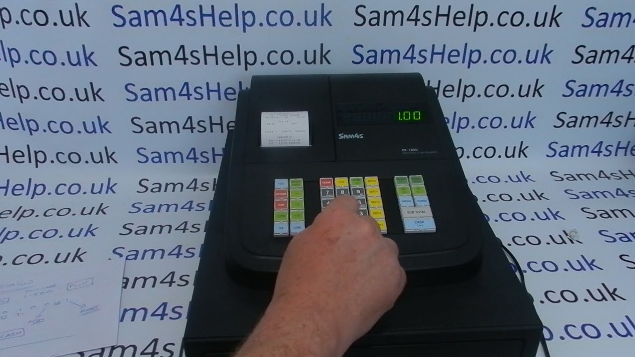 PLU Status Tax Vat Setting Programming Sam4S ER-180U / ER180U / 180U / ER-180 / ER180 / ER 180