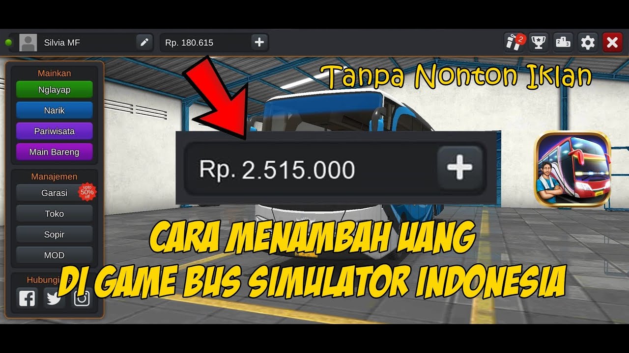 Cara Menambah Uang Di Game Bus Simulator Indonesia 2023