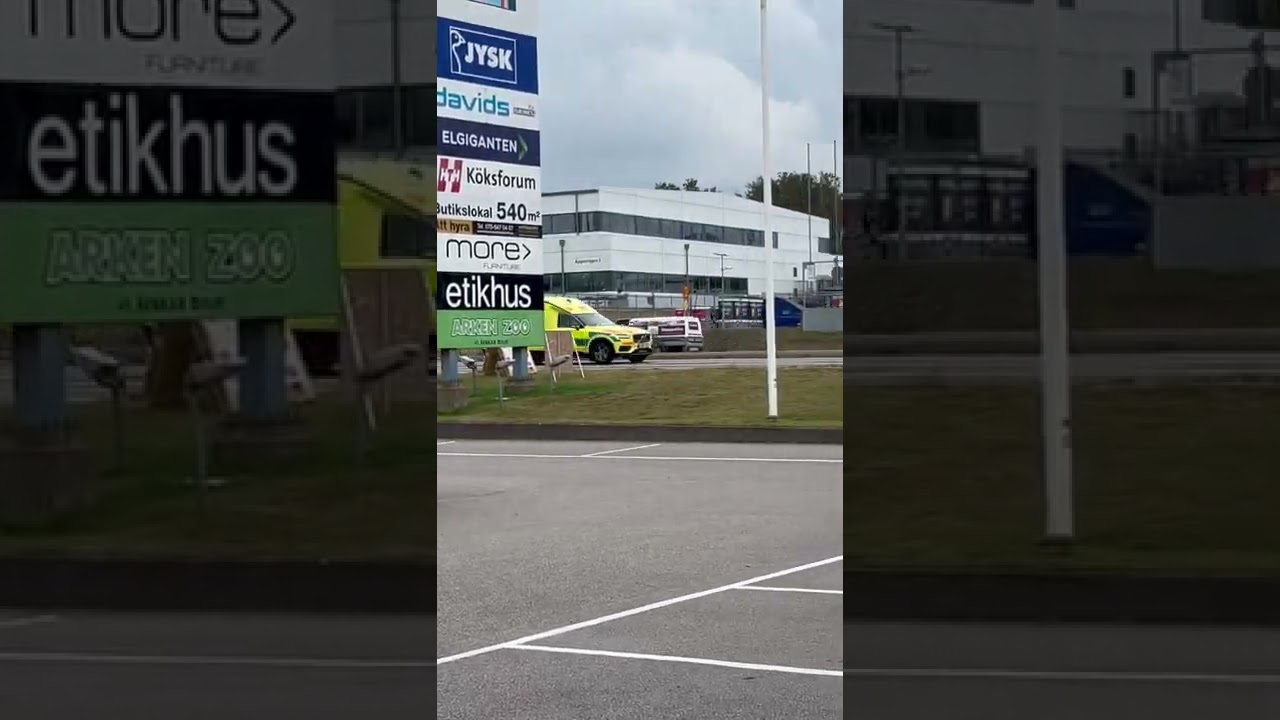 Ambulans utryckning Varberg 19/8/2022