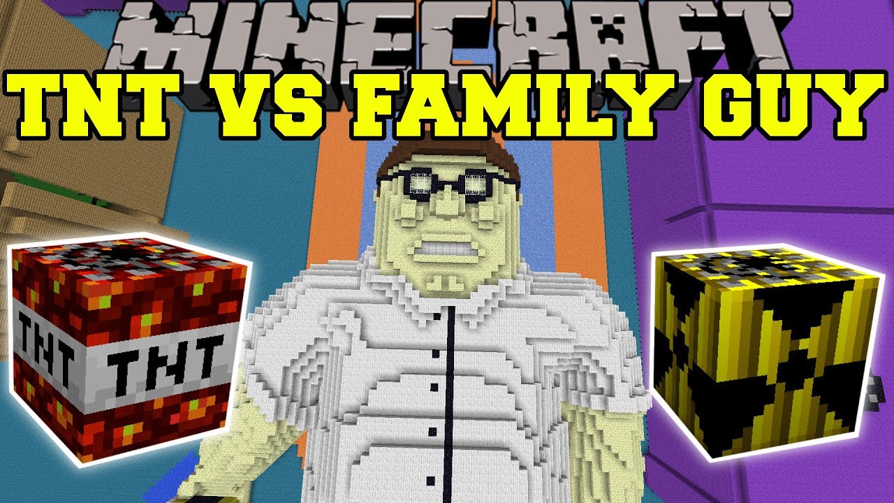 TOO MUCH TNT MOD VS FAMILY GUY - Minecraft Mods Vs Maps (SO MANY EXPLOSIONS!)