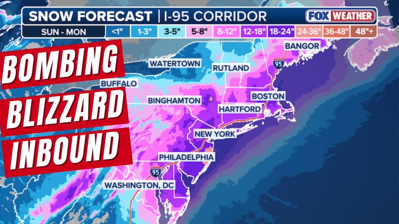 Hours Away From Historic Nor'easter Bomb Cyclone's First Impacts Slamming The Northeast