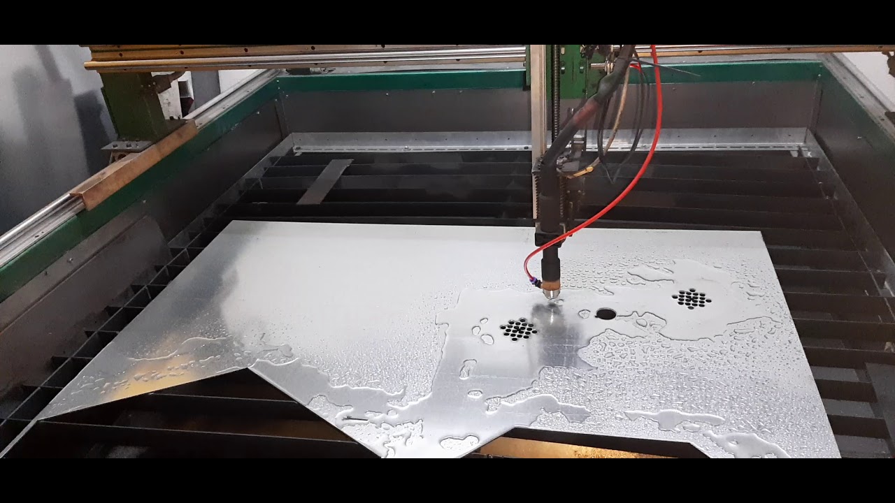 test plasma cutting with  water cooling