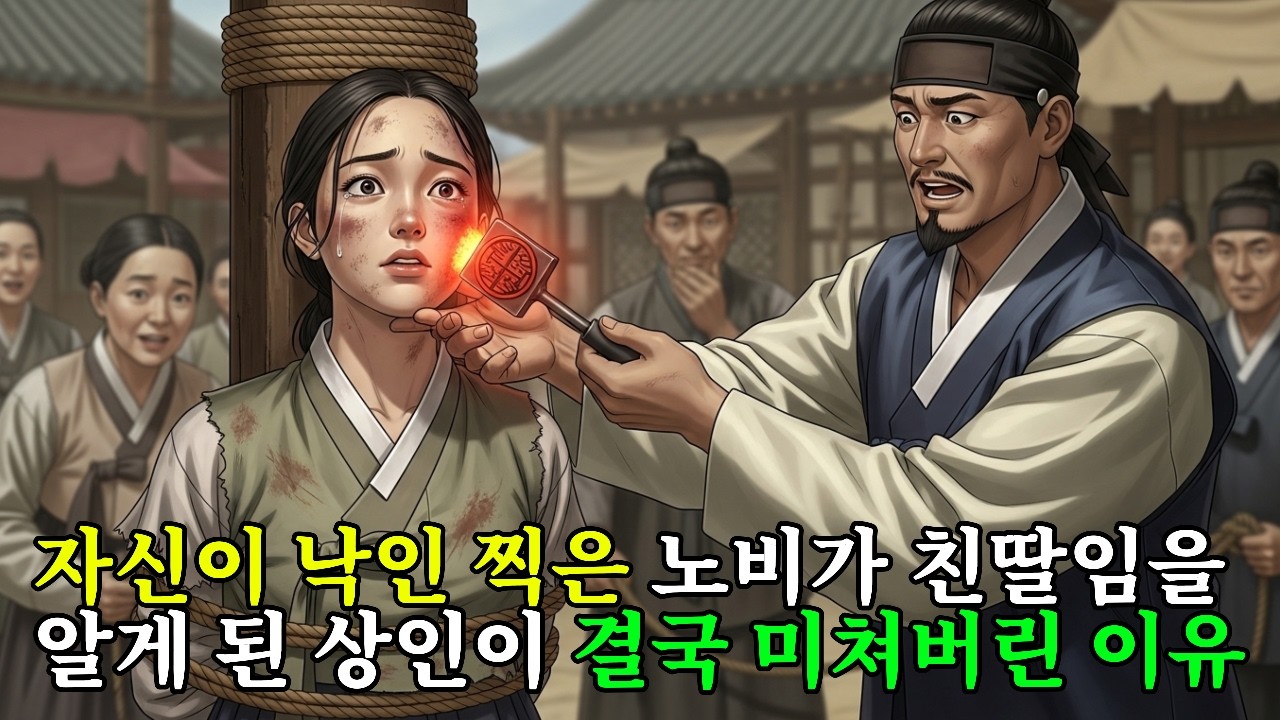 잔인한 상인이 노비 얼굴에 낙인을 찍었다가, 잃어버린 친딸임을 알게 된 충격적인 사연  | 조선야담 | 오디오북