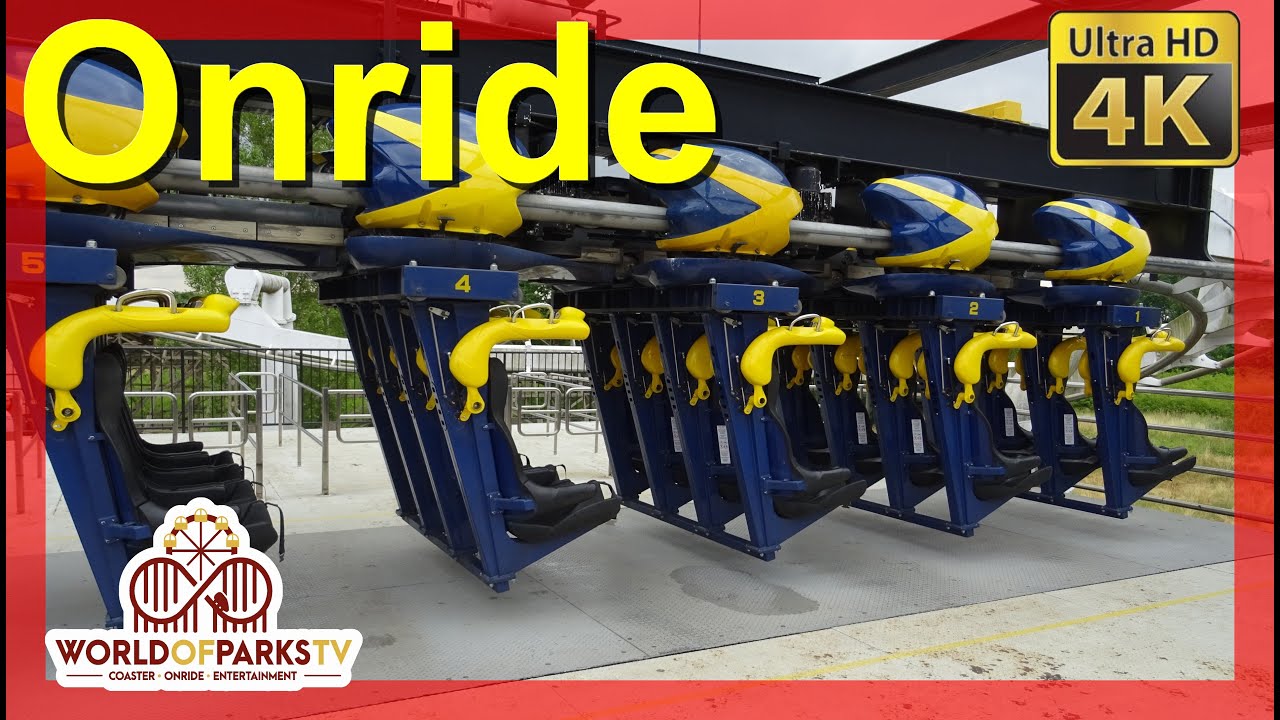 Monster Roller Coaster POV (Onride) Walygator Parc France - B&M Inverted Coaster - Raptor Clone (4K)