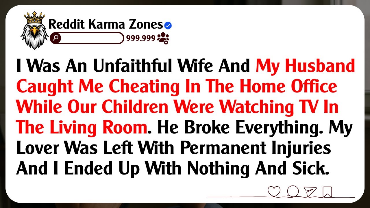 I Was An Unfaithful Wife And My Husband Caught Me Cheating In The Home Office While Our Children...