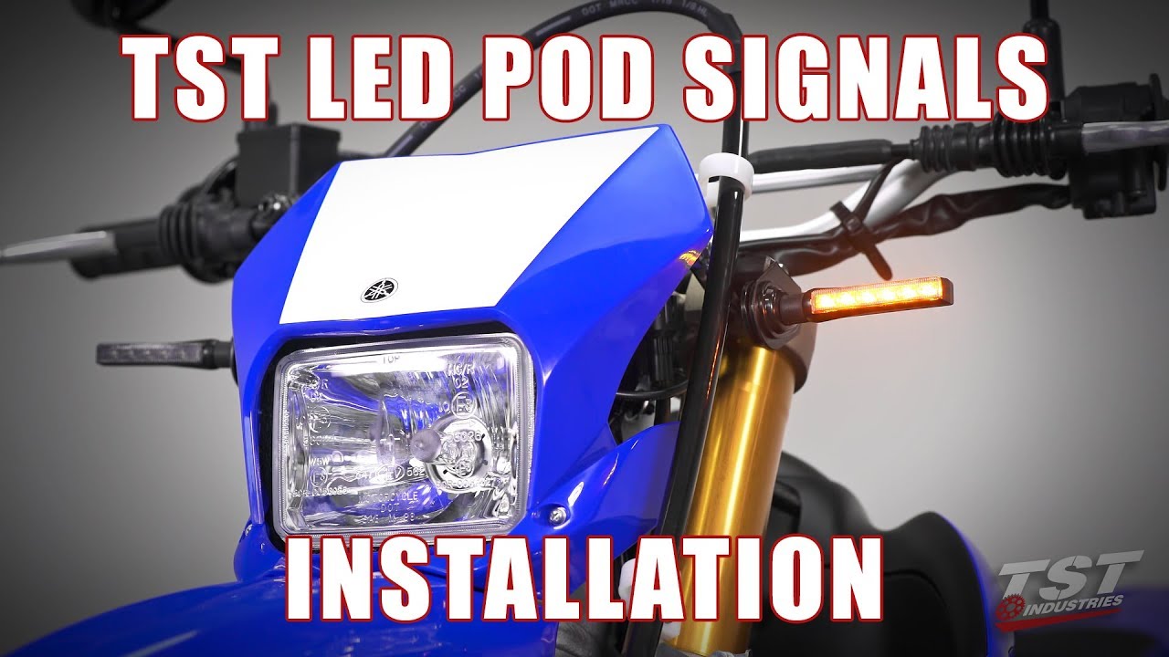 How to install TST LED Pod Turn Signals on a Yamaha WR250 by TST Industries