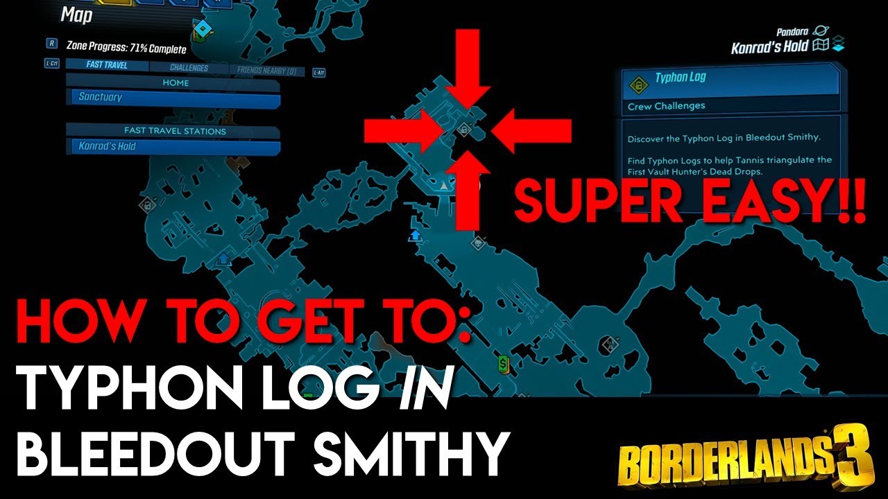Bleedout Smithy Typhon Log (THE PROPER WAY) || Borderlands 3