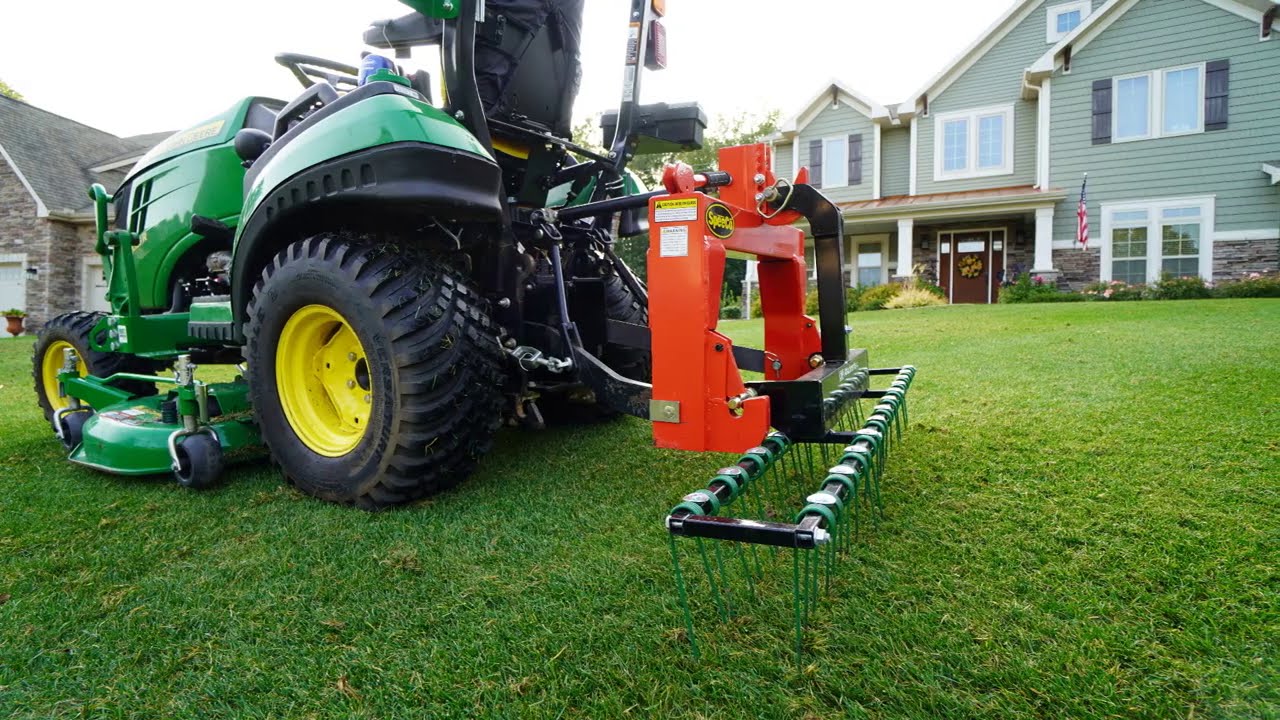 DETHATCH & SCARIFY! TRACTOR DETHATCHER FIELD TEST! 👨‍🌾🚜👩‍🌾