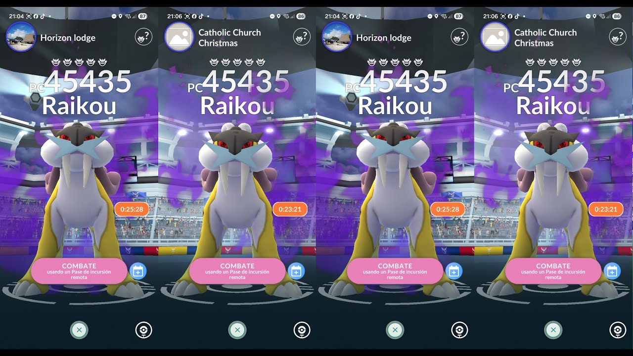 Invitaciones a RAIKOU OSCURO y más Incursiones Pokemon GO live Remote raid invites