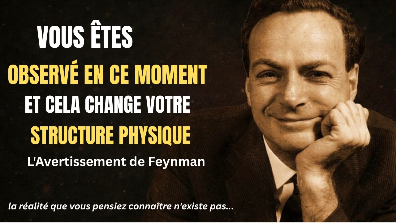 Vous êtes observé en ce moment même et cela modifie votre structure physique — Feynman a qualifié ce