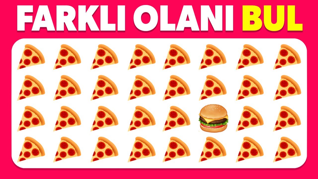 Farklı Olan Emoji Bul | Kolay, Orta, Zor, İmkansız
